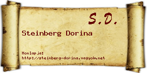 Steinberg Dorina névjegykártya
